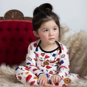 Peregrine Kidswear | Two-Piece Bamboo Pajamas | Mod Poppy